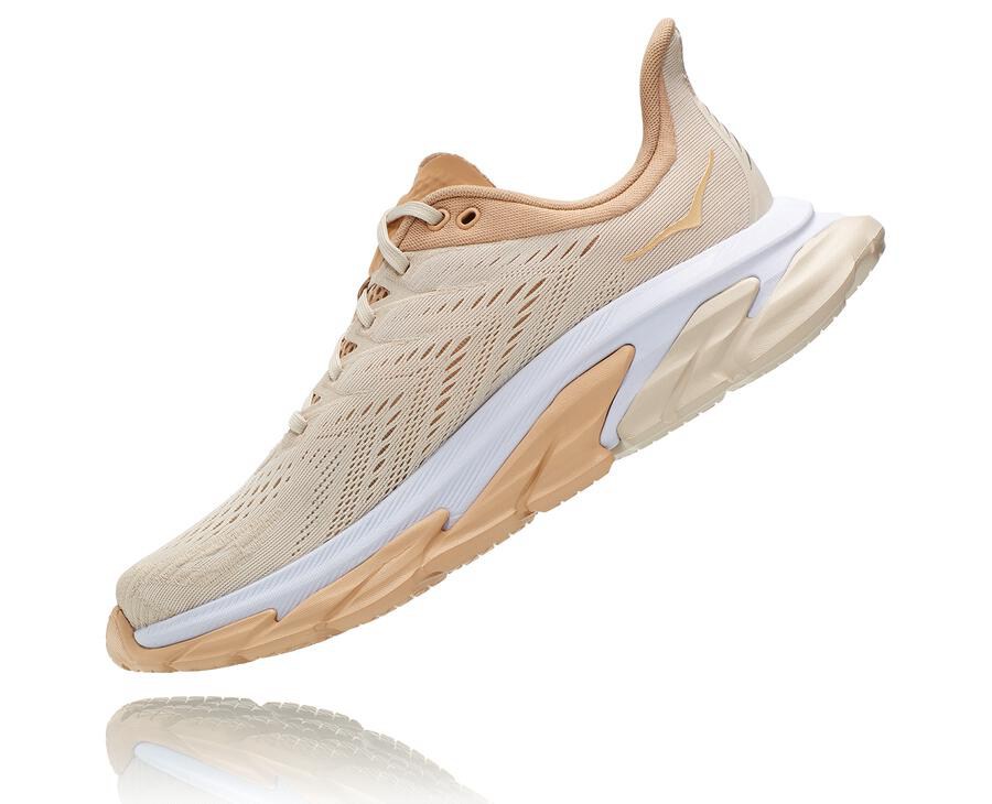 Hoka One One Hardloopschoenen Dames - Clifton Edge - Beige - AY9263480